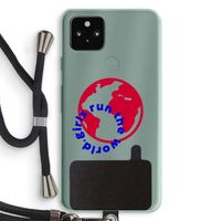 Run The World: Pixel 5a 5G Transparant Hoesje met koord