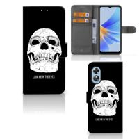 Telefoonhoesje met Naam OPPO A17 Skull Eyes