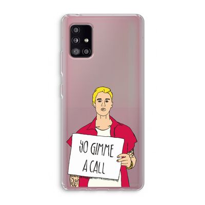 Gimme a call: Samsung Galaxy A51 5G Transparant Hoesje