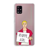 Gimme a call: Samsung Galaxy A51 5G Transparant Hoesje