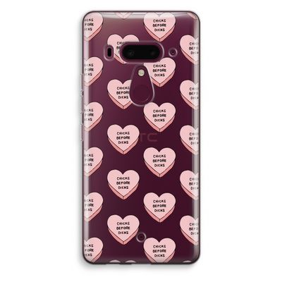 Chicks before dicks: HTC U12+ Transparant Hoesje