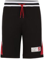 HUGO short de sport à patch logo - Noir