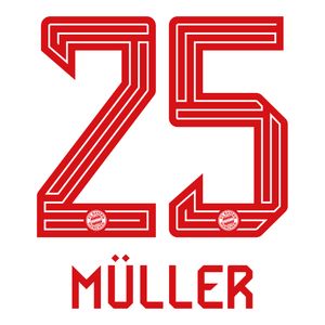 Müller 25 (Officiële Bayern München Bedrukking 2023-2024)