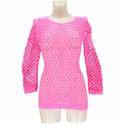 Netshirt fluor pink
