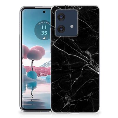Motorola Edge 40 Neo | TPU | Siliconen hoesje | Marmer Zwart - Origineel Cadeau Vader