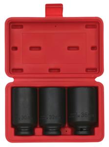 Doppenset 1/2", kracht 12-kant 3-dlg. 807001