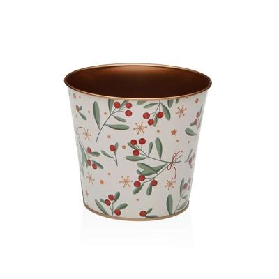 Bloempot Versa Metaal Minimalist Bessen 13,3 X 11,3 X 13,3 CM