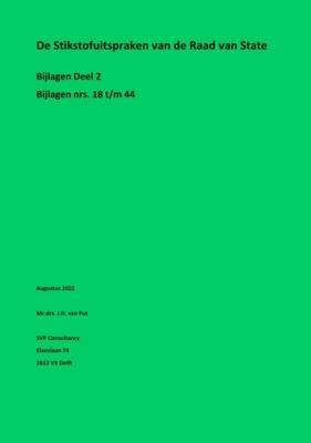 De Stikstofuitspraken van de Raad van State - BIJLAGE 2 (Paperback)