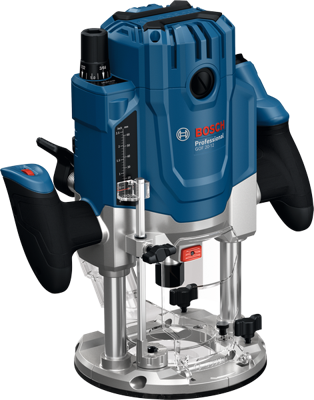 Bosch Blauw GOF 20-12 Bovenfrees | Incl. Sleutel, Parallelgeleider, 2x Spantang, 2x Stofadapter, 2x Rolgeleider - 0601627220