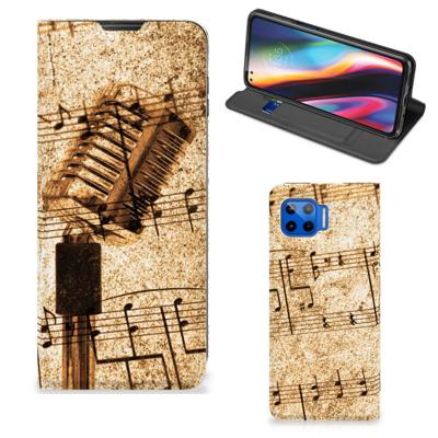 Motorola Moto G 5G Plus Stand Case Bladmuziek Motorola Moto G 5G Plus Stand Case Bladmuziek