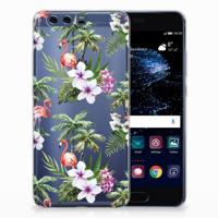 Huawei P10 Plus | TPU Hoesje | Flamingo Palms