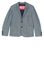 Diesel Kids blazer à simple boutonnage - Bleu