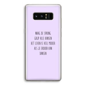 Sprong: Samsung Galaxy Note 8 Transparant Hoesje