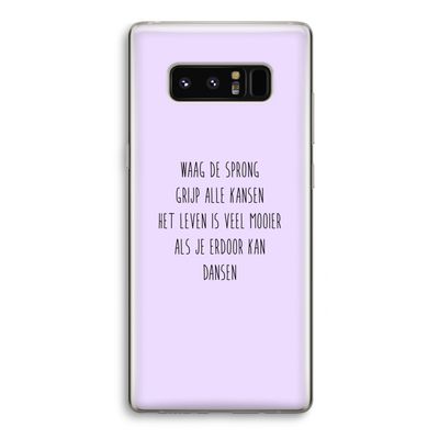 Sprong: Samsung Galaxy Note 8 Transparant Hoesje