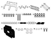 GIVI TL montagekit voor toolbox S250, Motorspecifieke bagage, TL3112KIT