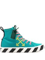 Off-White baskets montantes en toile - Vert