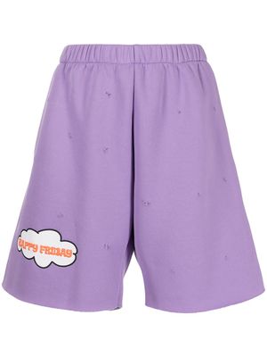 Natasha Zinko short à imprimé Cloud - Violet