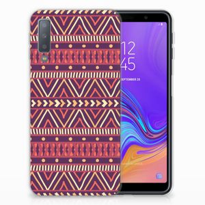 Samsung Galaxy A7 (2018) TPU bumper Aztec Paars