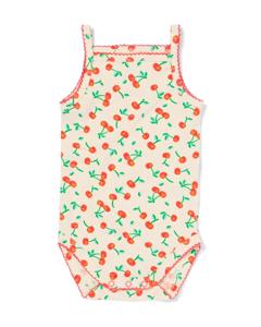 HEMA Romper Katoen Met Stretch Kersen Rood (rood)