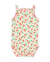 HEMA Romper Katoen Met Stretch Kersen Rood (rood)