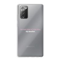 gij beslist: Samsung Galaxy Note 20 / Note 20 5G Transparant Hoesje