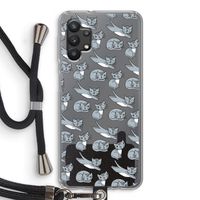 Poezen: Samsung Galaxy A32 5G Transparant Hoesje met koord