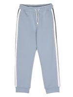 Emporio Armani Kids pantalon de jogging à logo imprimé - Bleu