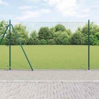 VidaXL Afrasteringspaal groen 10 x 1,6 m (25 x 25 mm gaas)