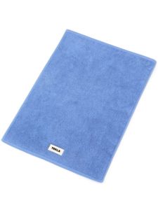 TEKLA tapis de bain à patch logo - Bleu
