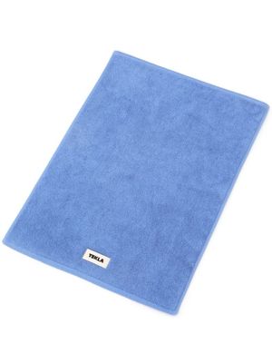 TEKLA tapis de bain à patch logo - Bleu