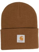 Carhartt WIP bonnet en maille à patch logo - Marron