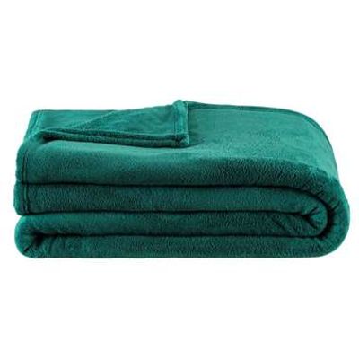 Plaid Niek XXL - blauwgroen - 240x220 cm