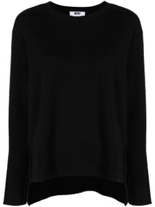 DKNY pull en laine à manches longues - Noir