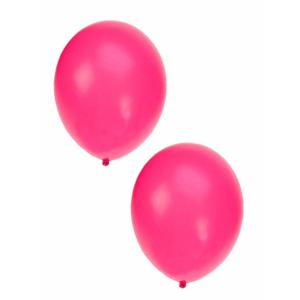 Bellatio Decorations ballonnen - 10x stuks - fuchsia roze - 27 cm - verjaardag - feestartikelen