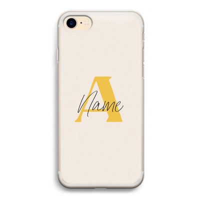 Amber Script: iPhone 7 Transparant Hoesje