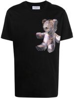 Philipp Plein t-shirt en coton à imprimé ourson - Noir