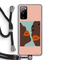 Orange lips: Samsung Galaxy S20 FE / S20 FE 5G Transparant Hoesje met koord