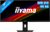 iiyama ProLite XUB3493WQSU-B5 computer monitor 86,4 cm (34") 3440 x 1440 Pixels UltraWide Quad HD LED Zwart - thumbnail