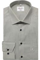 Marvelis Modern Fit Overhemd olijf/wit, Vichy ruit