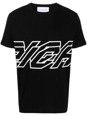 John Richmond t-shirt en coton à logo imprimé - Noir