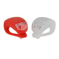 Benson fietsverlichting/fietslampjes set - LED - siliconen - voor en achter licht