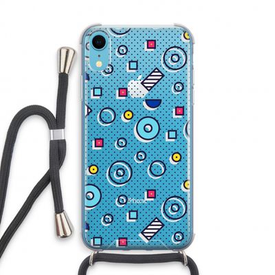 8-bit N°9: iPhone XR Transparant Hoesje met koord