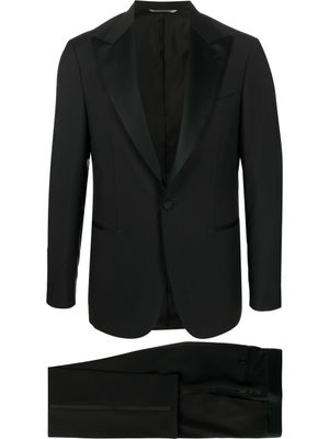 Canali costume à veste à simple boutonnage - Noir