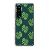 Monstera leaves: Sony Xperia 1 III Transparant Hoesje Monstera leaves: Sony Xperia 1 III Transparant Hoesje
