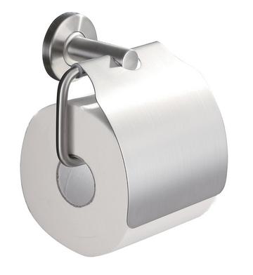 Wiesbaden 304-toiletrolhouder + klep RVS