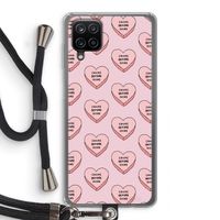 Chicks before dicks: Samsung Galaxy A12 Transparant Hoesje met koord