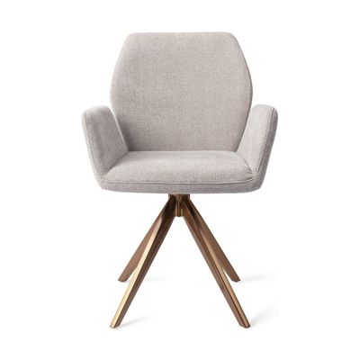 Jesper Home Misaki eetkamerstoel Pretty Plaster turn rose