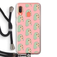 King Kylie: Samsung Galaxy A20e Transparant Hoesje met koord