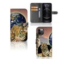 Apple iPhone 12 Pro Max | Telefoonhoesje | Met pasjeshouder | Roofdieren