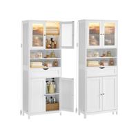 Badkamerkast met ledverlichting en verstelbare opbergruimte, met LED-verlichting